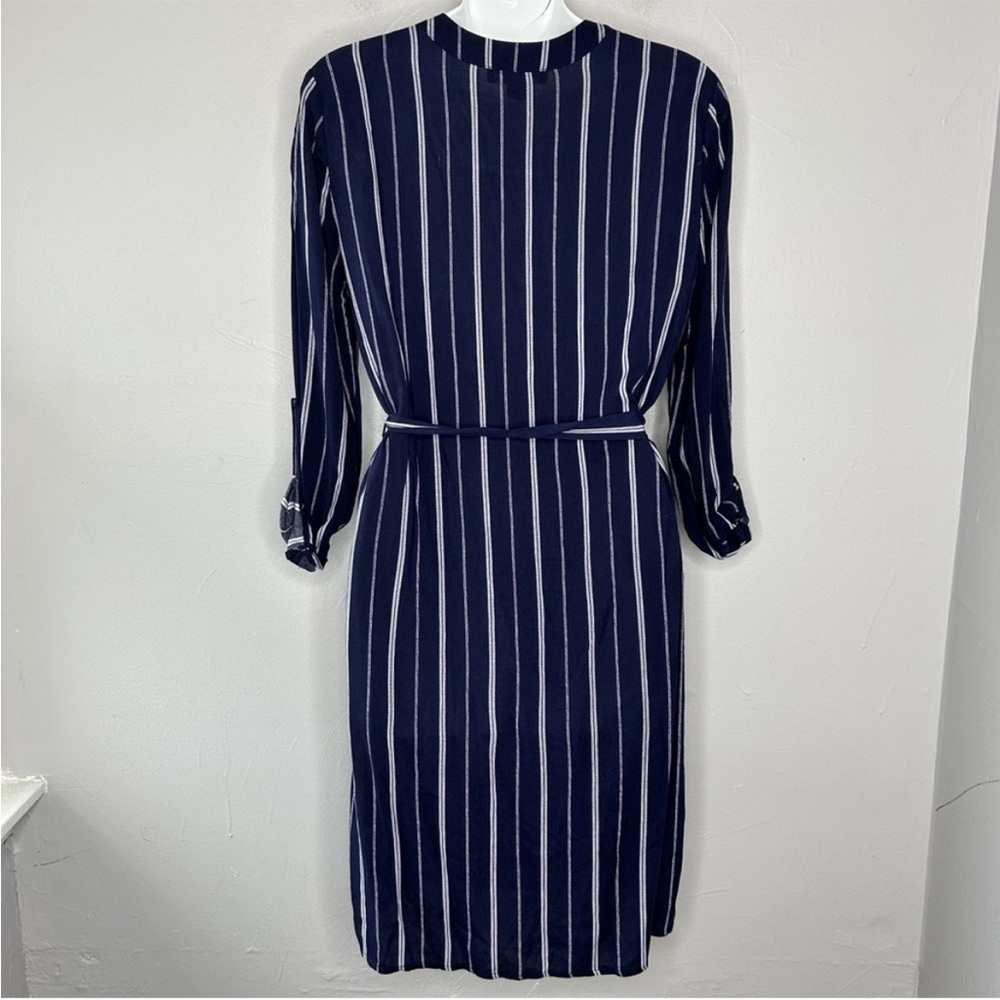 ATMOSPHERE Blue White Striped Dress - Picture 5 of 10